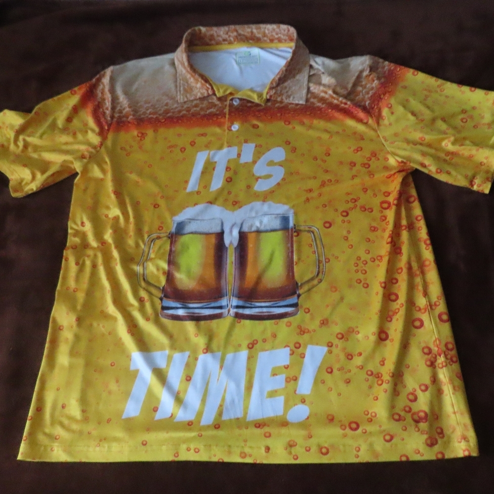 OBNOXIOUS GOLF Polo Sz large The "OG" of Loud Golf THE ALE